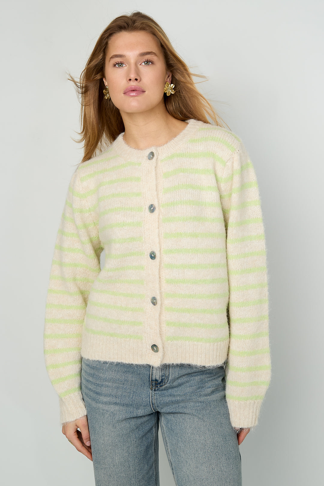 Cardigan a righe