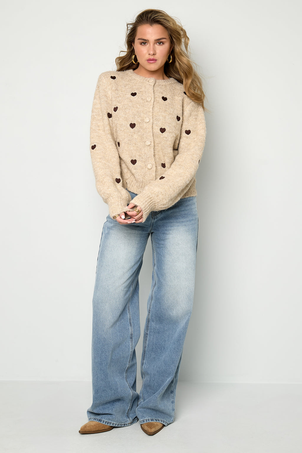 Cardigan a cuore