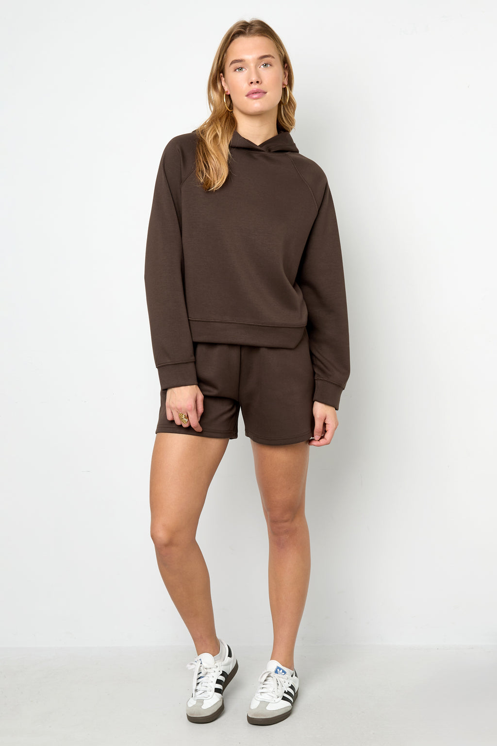Felpa Donna in Fibra di Poliestere Maglia Sportiva Colore Puro
