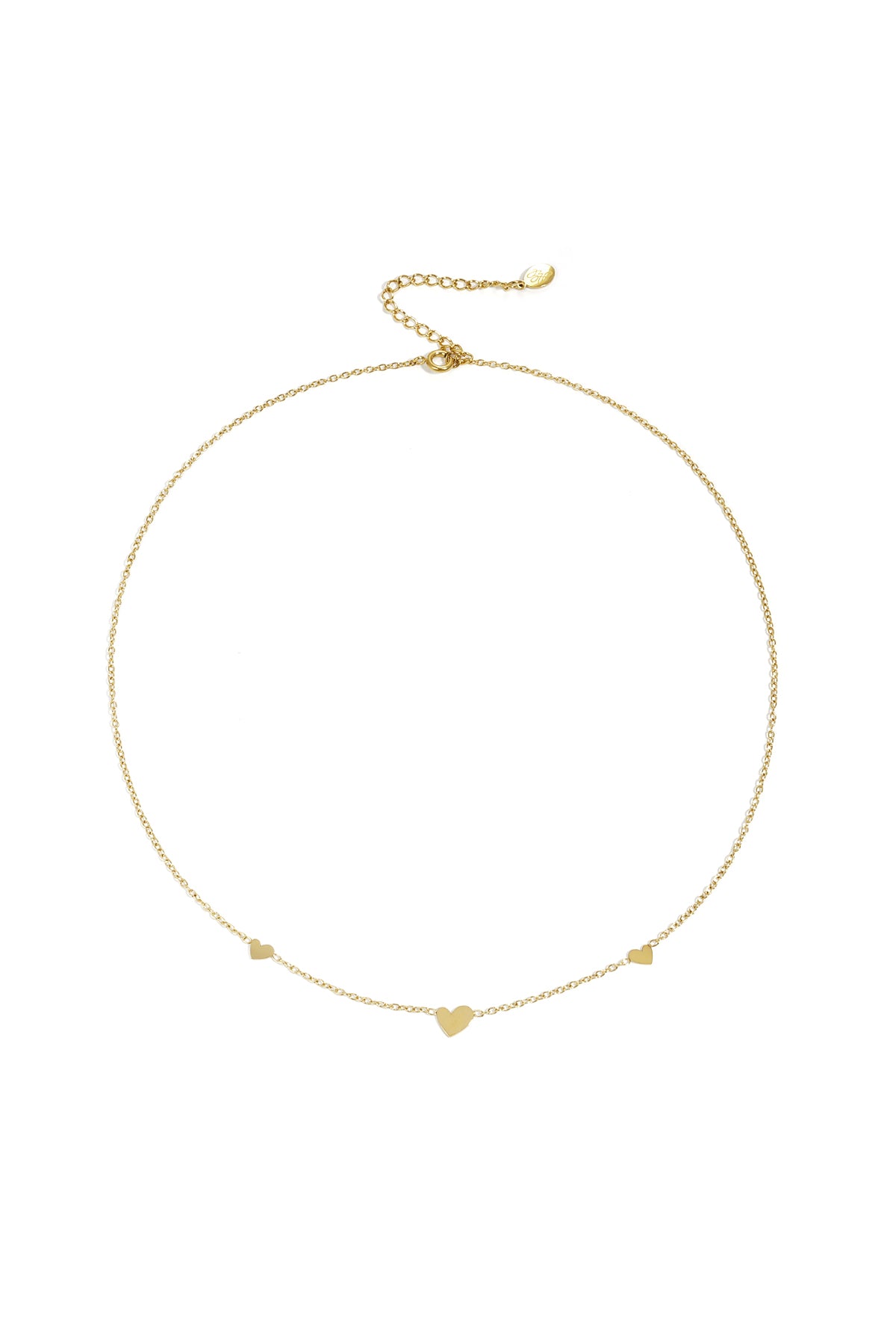 collana classica con cuori