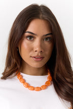 Collana con perle squoval