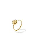 Anello minimalista a forma di trifoglio