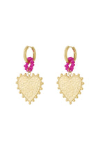 Orecchini pendenti in acciaio inossidabile a forma di cuore, casual, quotidiani, semplici, da donna