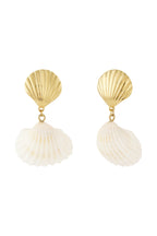 Orecchino conchiglia e mare