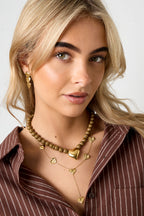 Collane con perline acriliche a forma di cuore, casual, quotidiane, semplici, gioielli da donna