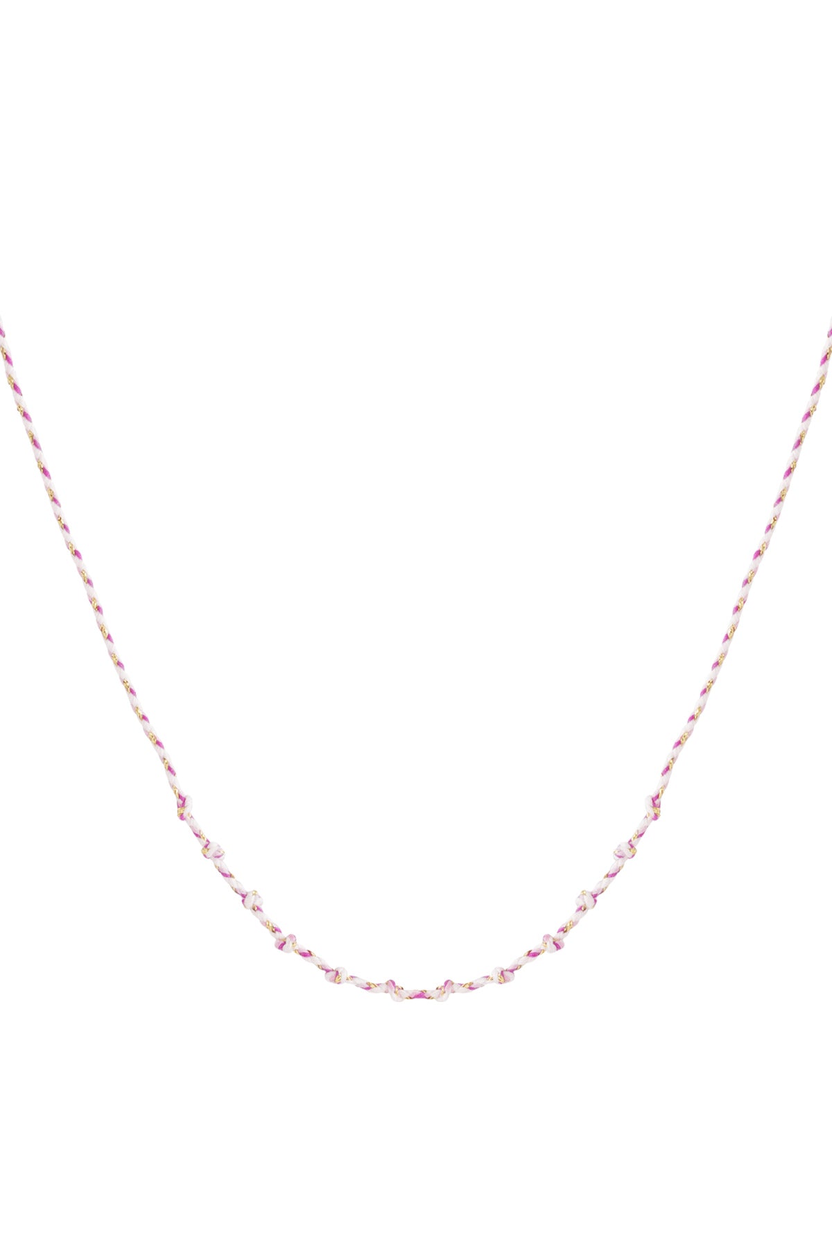 Collana a spirale in cotone fai da te