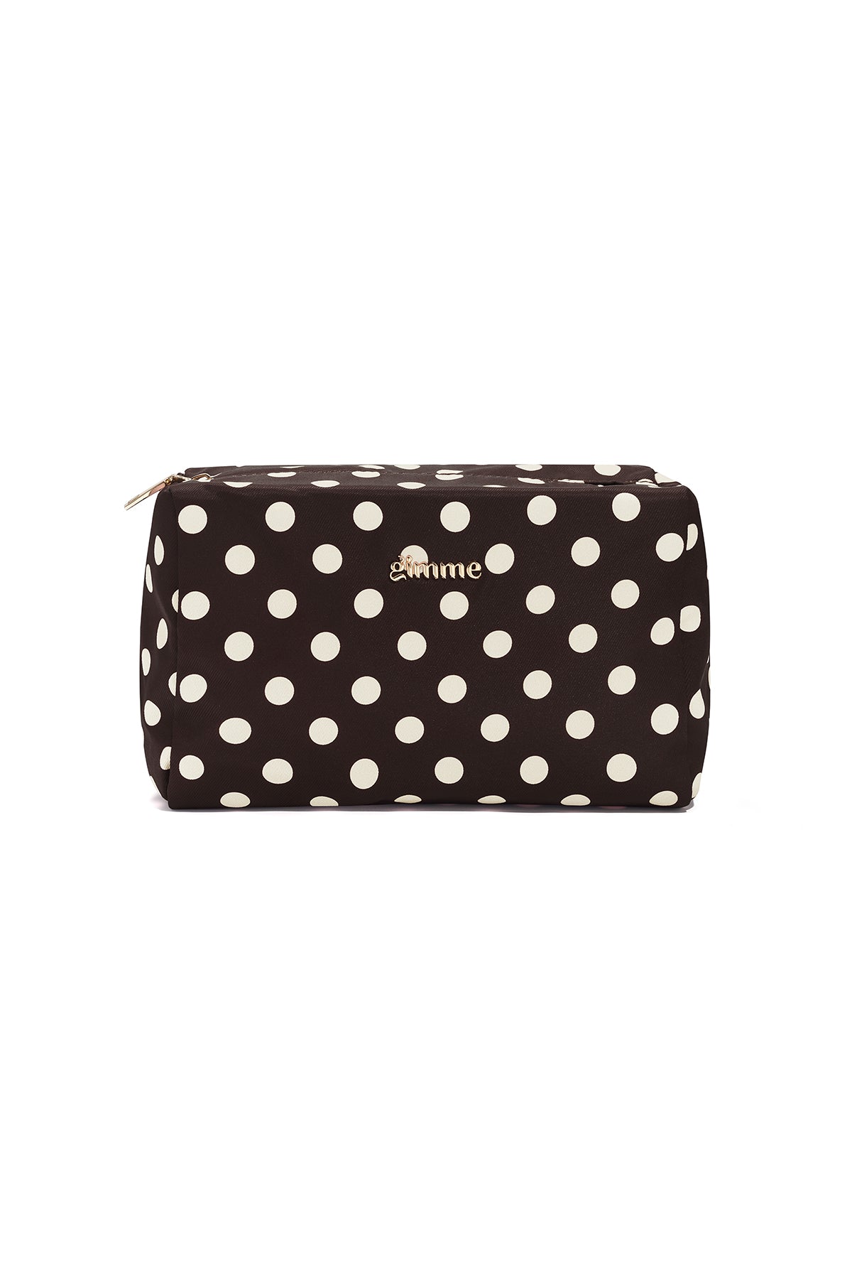 Pochette per il trucco a pois, semplici, in poliestere, accessori per tutti i giorni