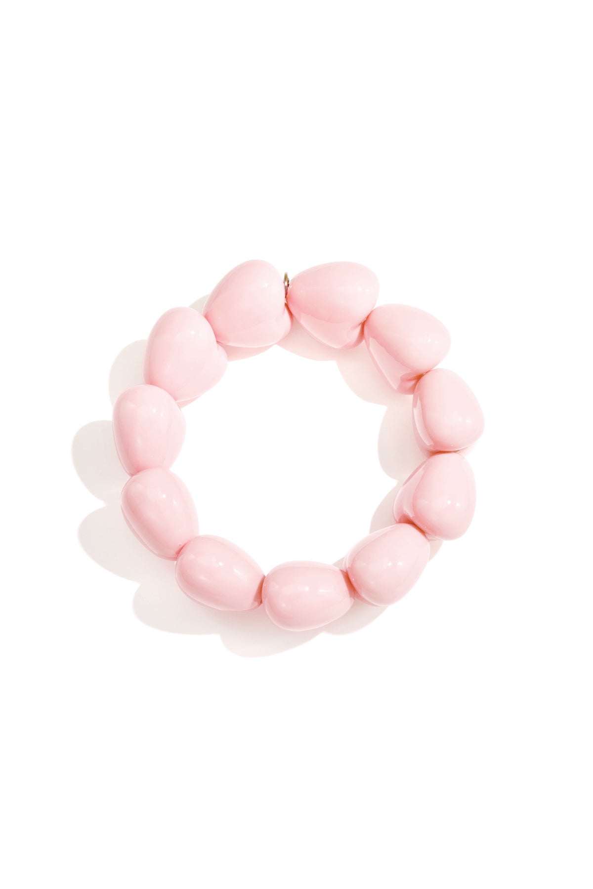 Braccialetto a forma di cuore grande con 11 perline