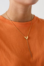 Collane con ciondolo a forma di cuore in acciaio inossidabile, serie Casual Daily Simple, gioielli da donna