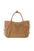 Borse tote con stampa leopardata, casual, in cotone, accessori quotidiani
