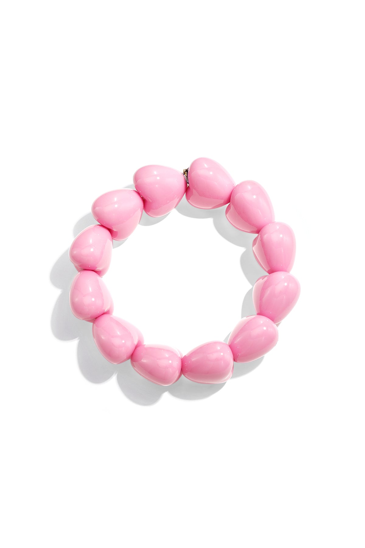 Braccialetto con perline a forma di cuore grosse