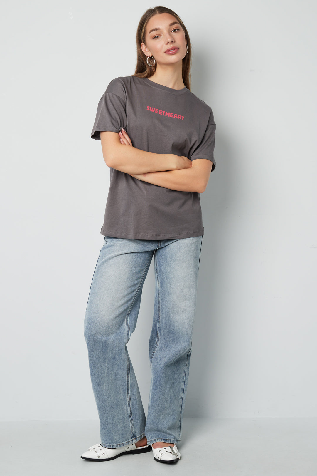 Maglietta Donna Maglia Casual Lettere