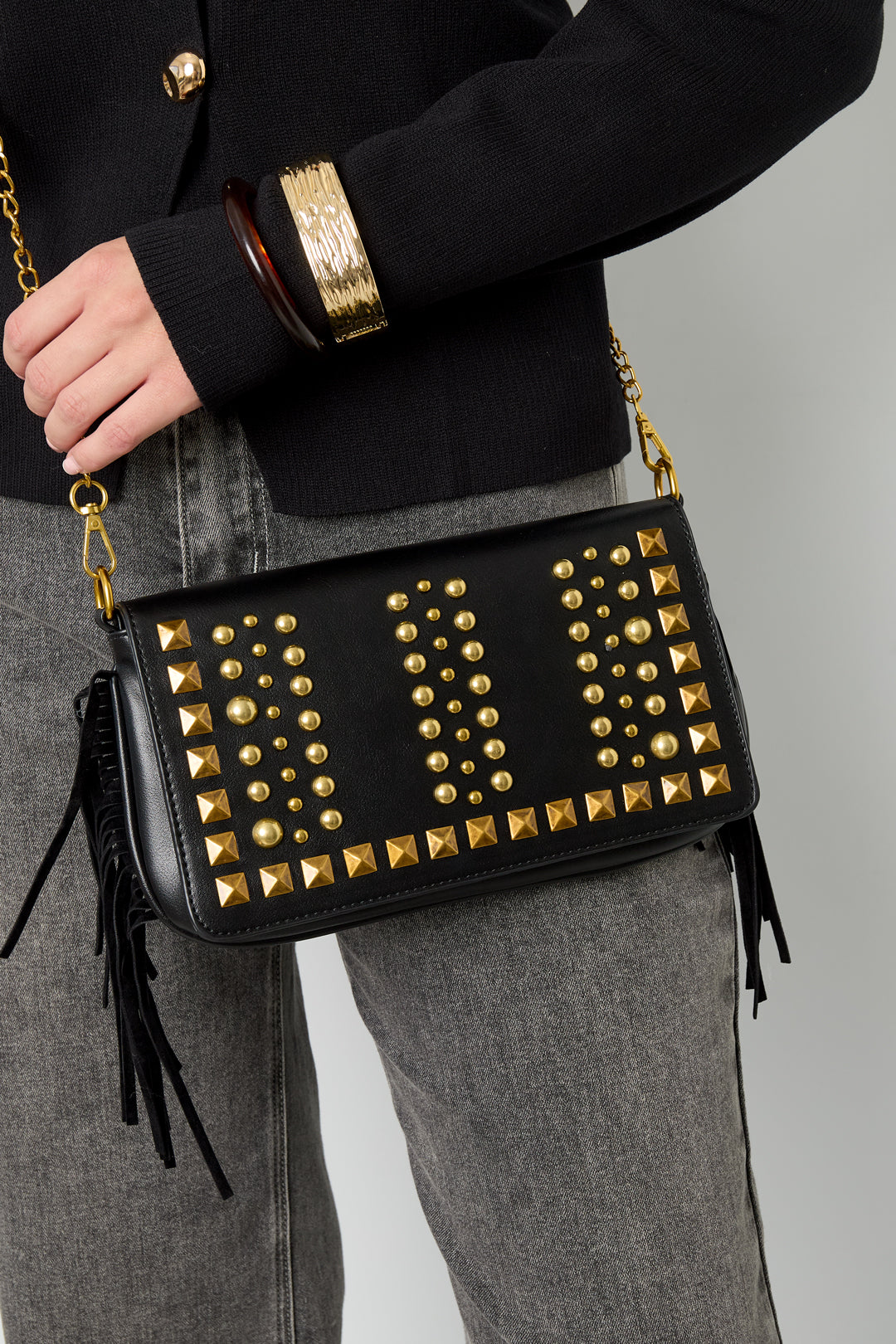 Borse a tracolla geometriche punk PU accessori quotidiani
