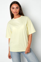 Cotton Maglietta Donna Casual Letters