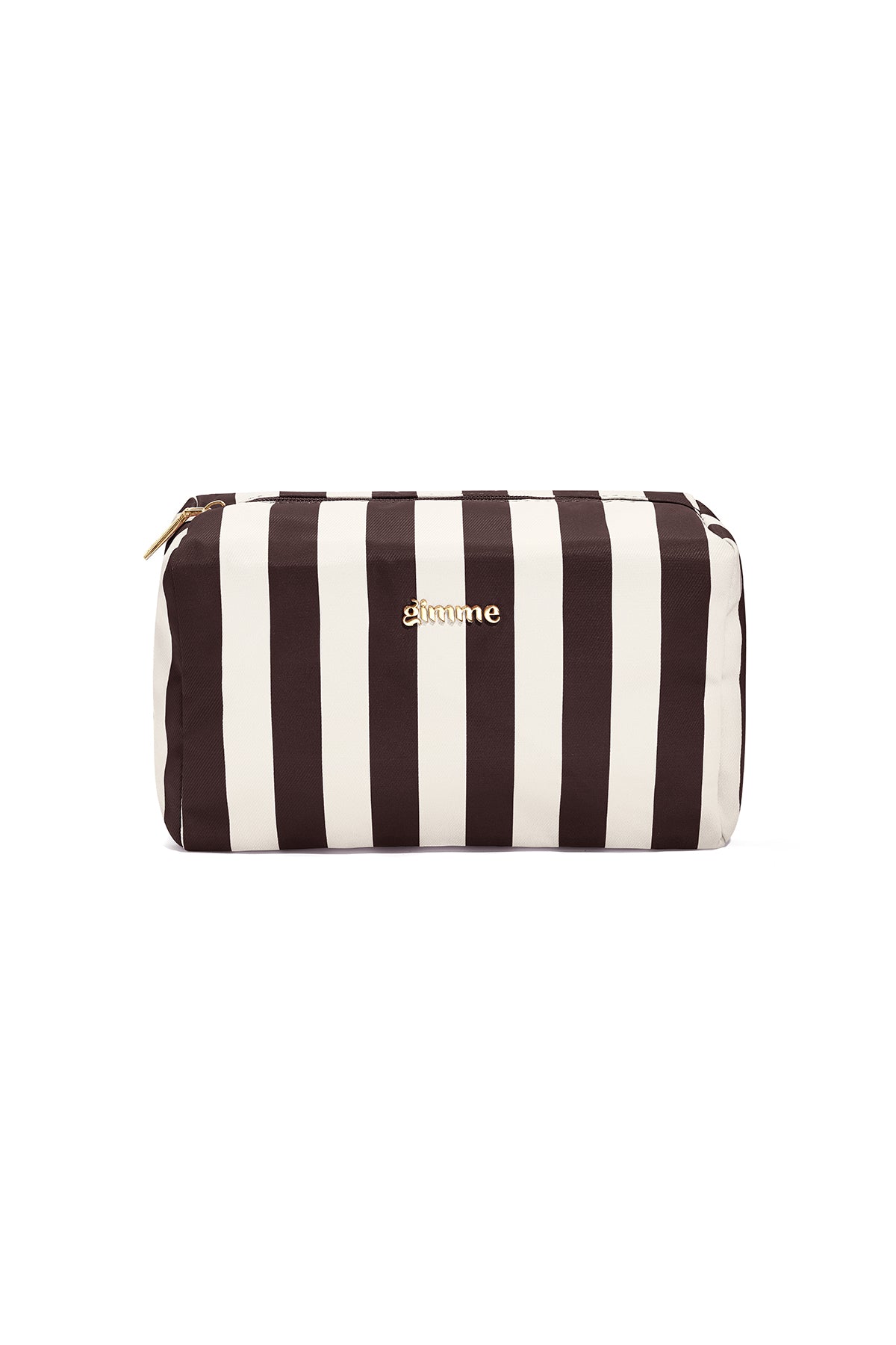 Pochette per il trucco a righe, semplici, in poliestere, accessori per tutti i giorni