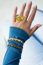 Bracciale con cuori ammaccati