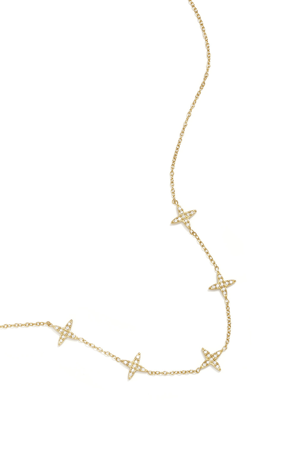 Collana con motivo a trifoglio e trifogli intarsiati