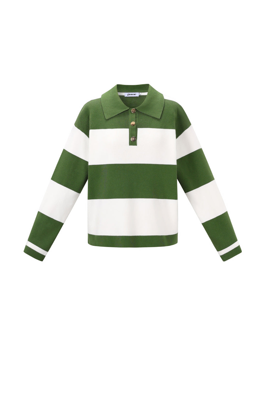 Maglione a Righe Donna in Viscosa Intrecciata Polo Autunno/Inverno