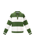 Maglione a Righe Donna in Viscosa Intrecciata Polo Autunno/Inverno