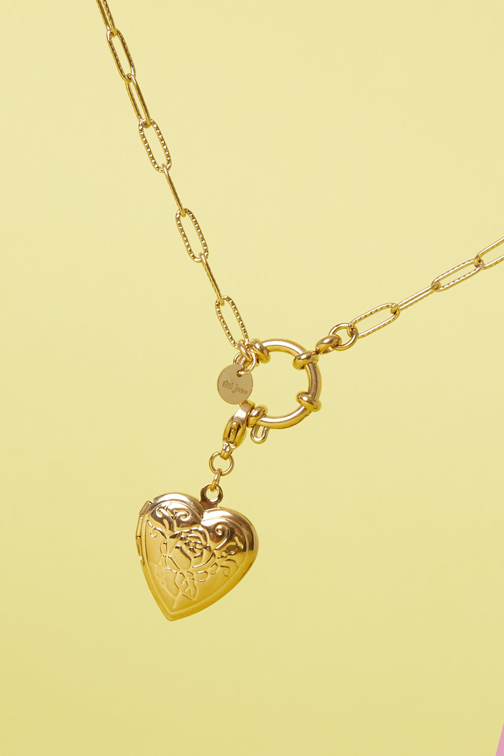 Ciondolo a forma di cuore con foto di rosa fai da te