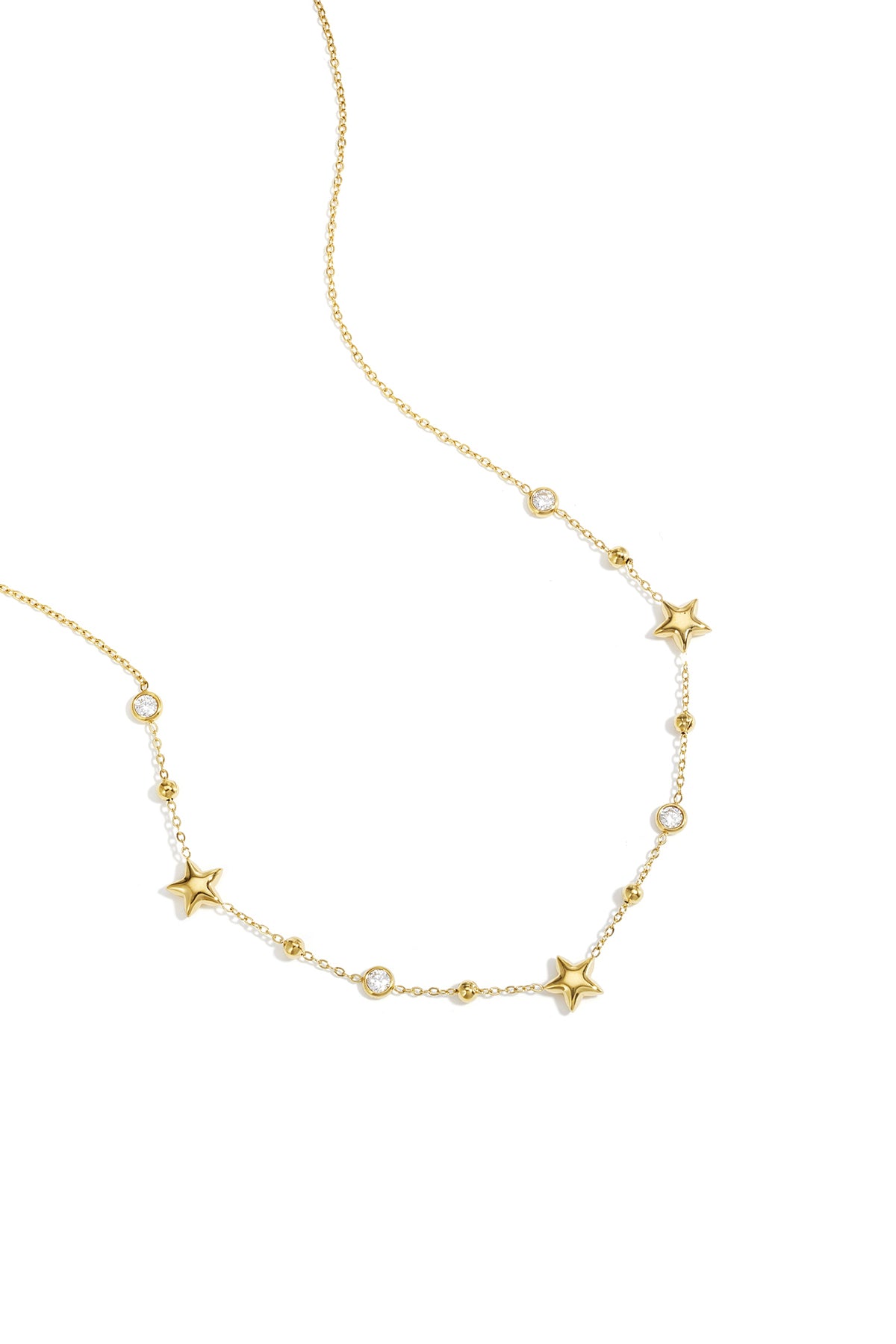 Collana con stelle e pietre