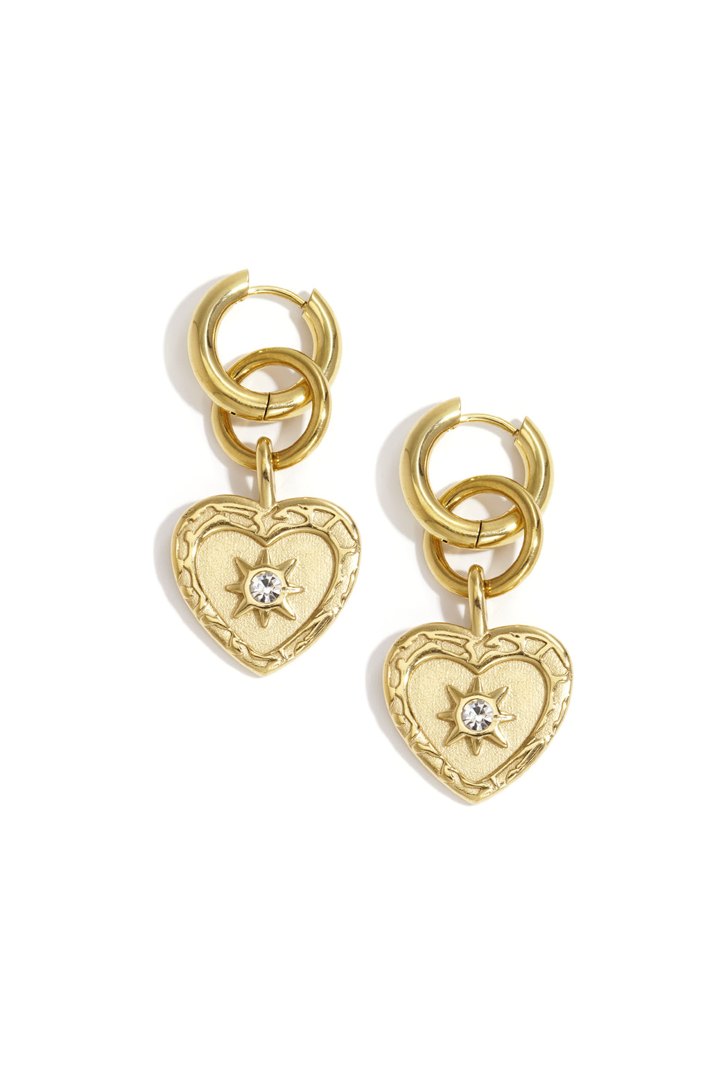 Orecchini pendenti a forma di cuore, casual, quotidiani, semplici, gioielli da donna