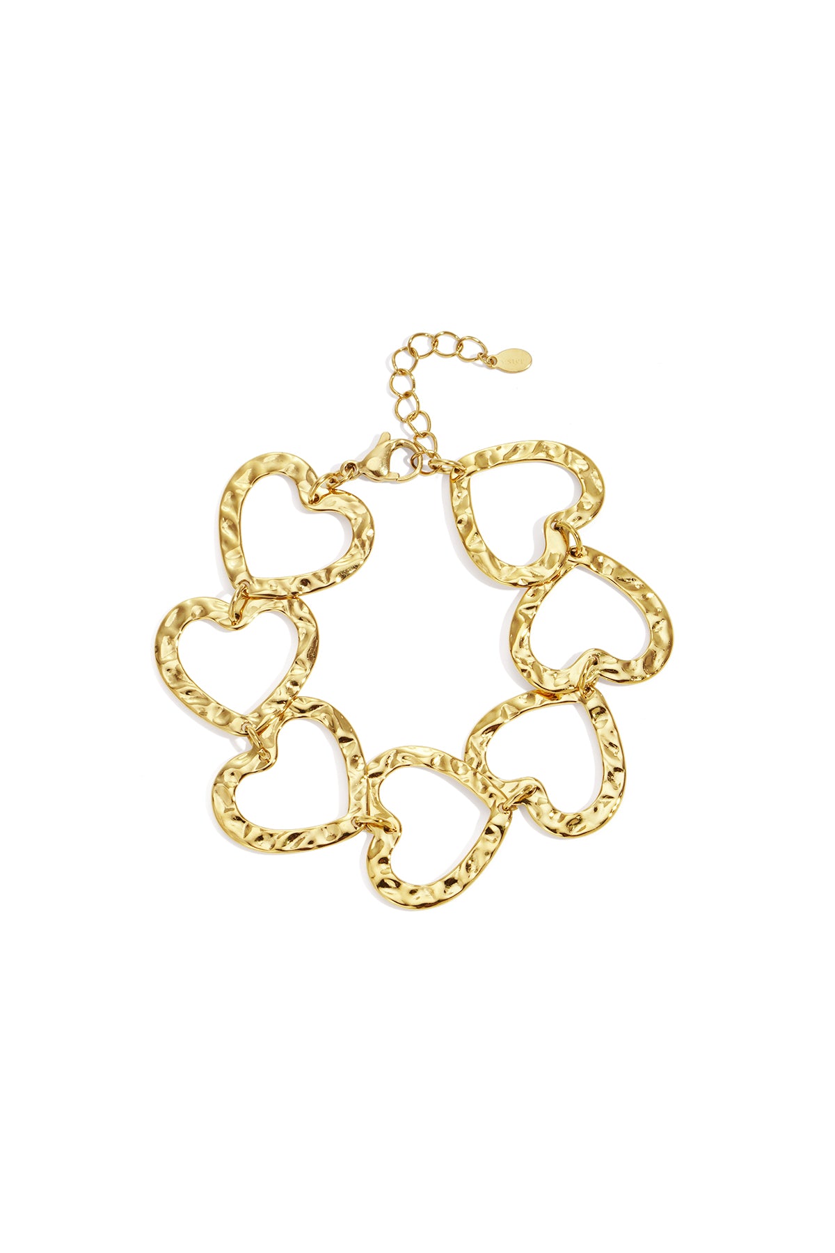 Braccialetti a catena in acciaio inossidabile con cuore, casual, quotidiani, semplici, gioielli da donna