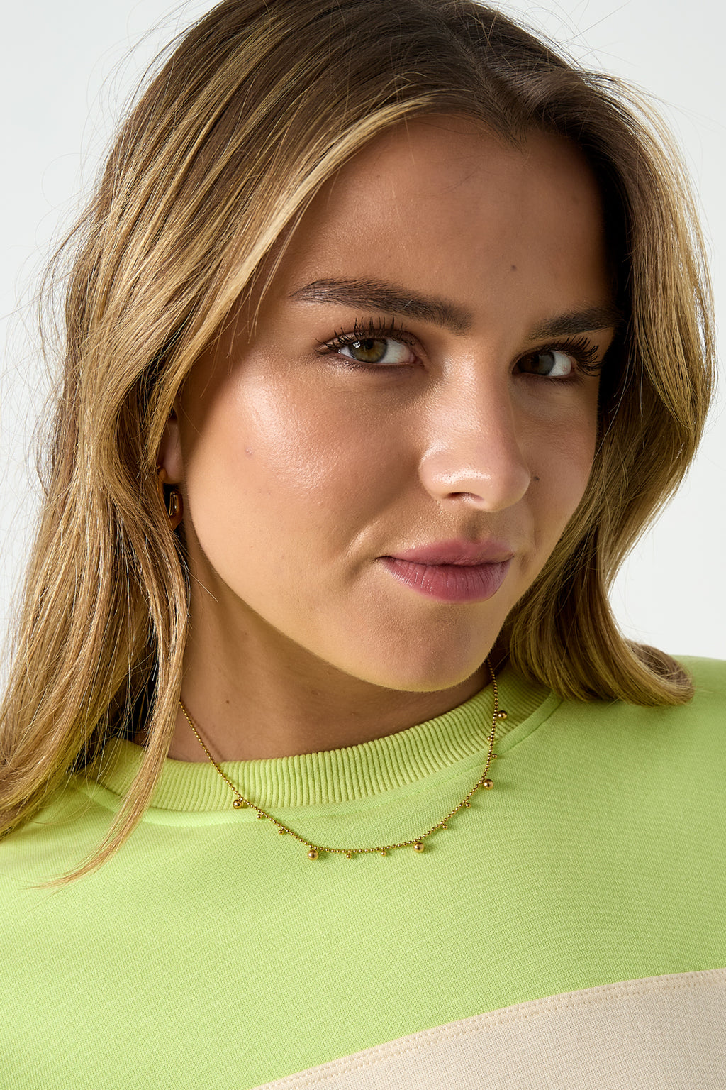 Collana con palline alternate