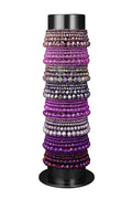 Set di braccialetti di cristallo con perline stile casual semplice per tutti i giorni gioielli da donna