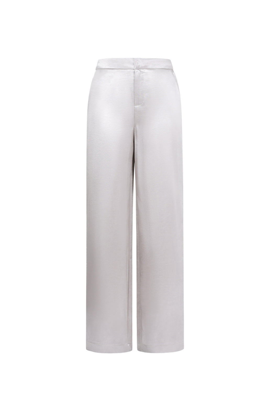 Tessuto Fibra di Poliestere Pantaloni Dritti Donna Stile Casual Colore Puro Autunno/Inverno