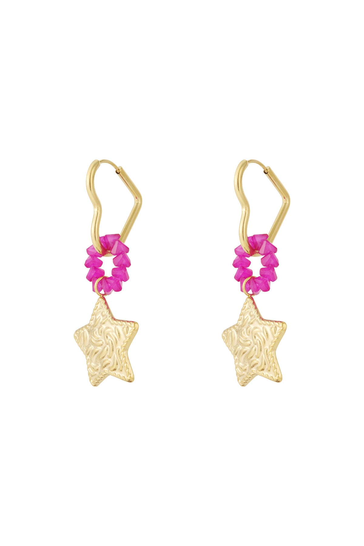 Orecchini pendenti in acciaio inossidabile a forma di cuore, casual, quotidiani, semplici, da donna