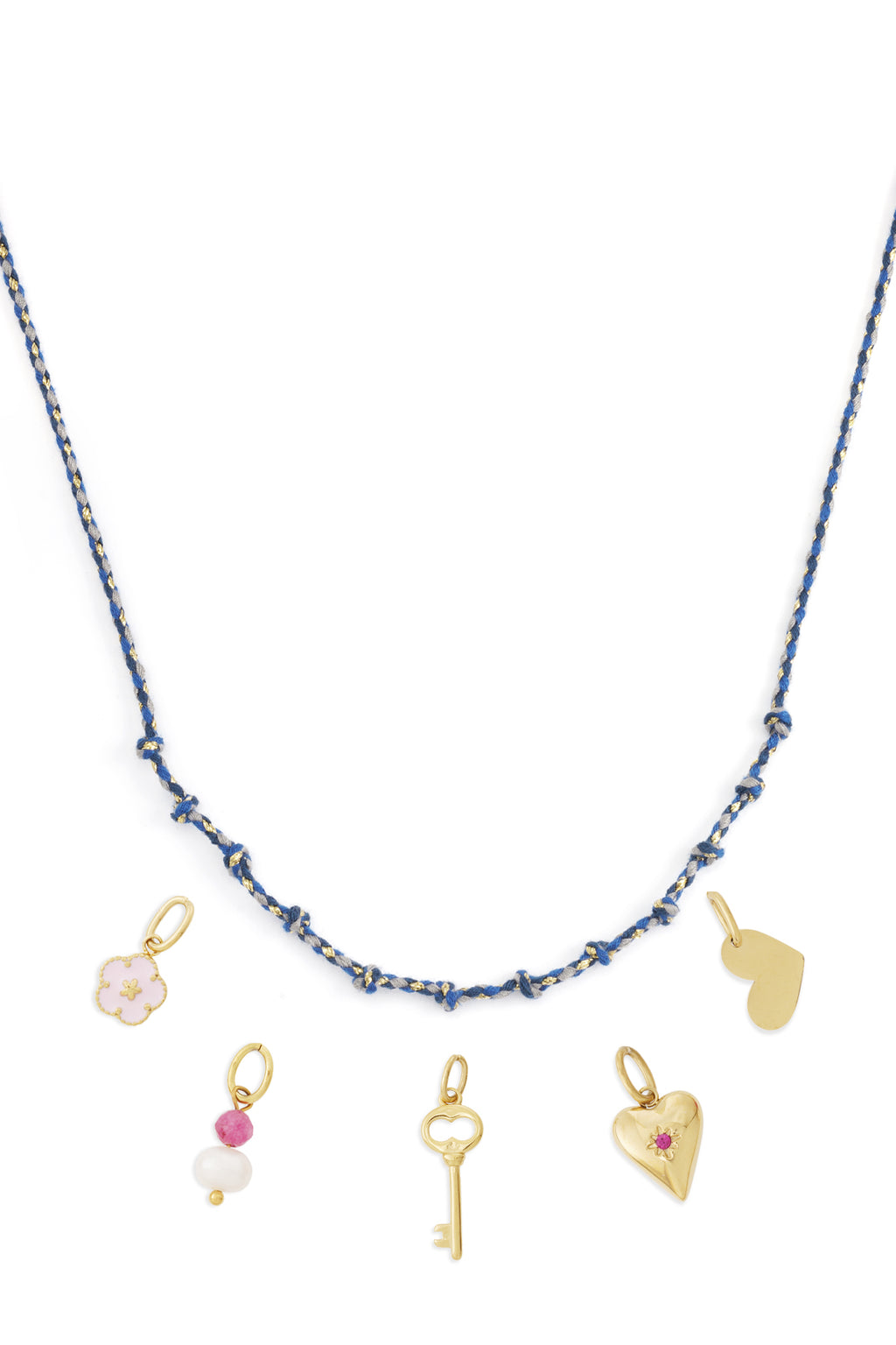 Collana a spirale in cotone fai da te