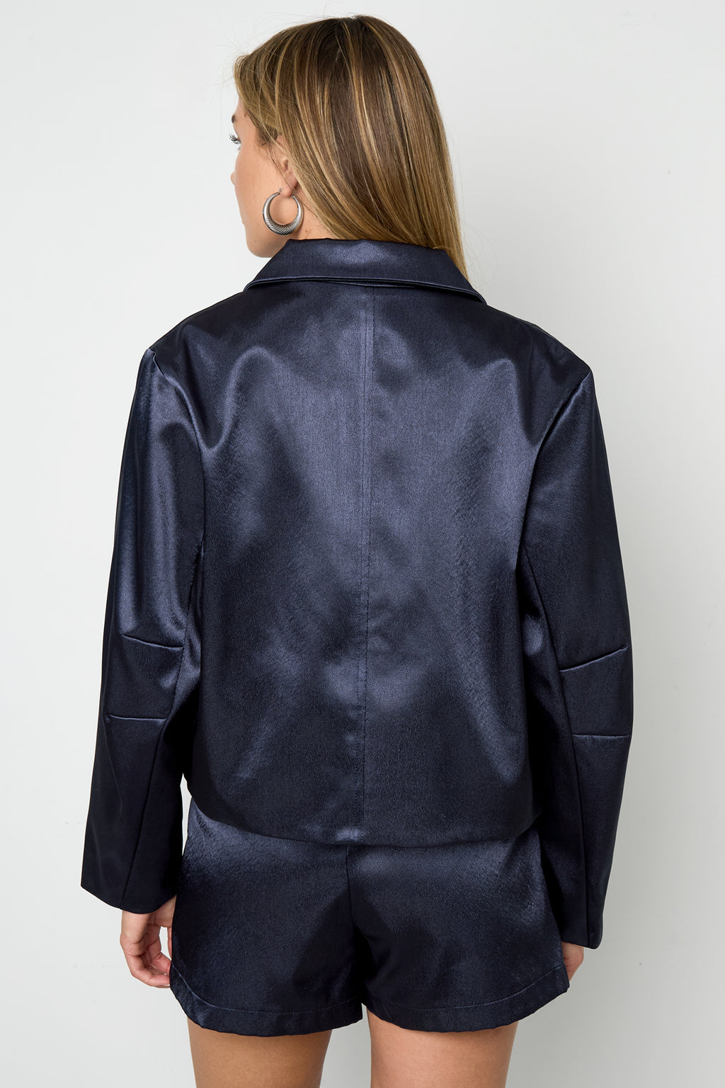 Tessuto Fibra di Poliestere Giacca Donna Casual Autunno/Inverno Colore Puro
