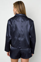 Tessuto Fibra di Poliestere Giacca Donna Casual Autunno/Inverno Colore Puro