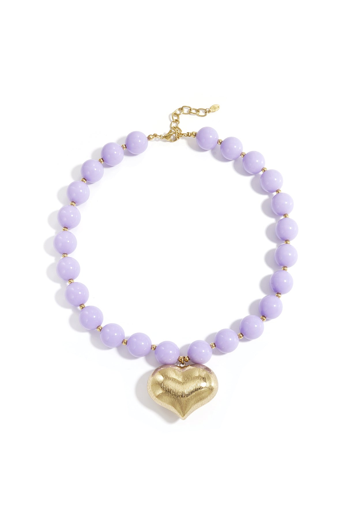 Collana di perline con cuore pendente