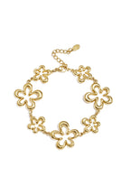 Bracciale con fiori giocosi a forma di corallo di varie dimensioni