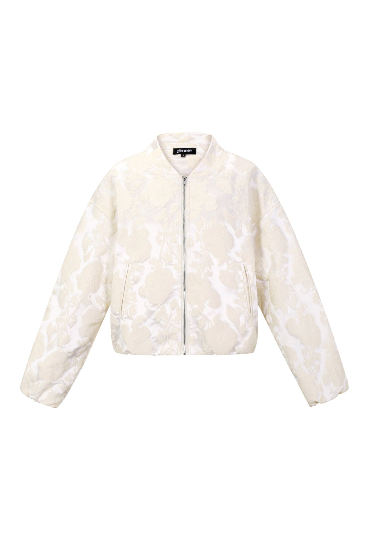 Tessuto Fibra di Poliestere Giacca Bomber Donna Casual Stampa Fiorita