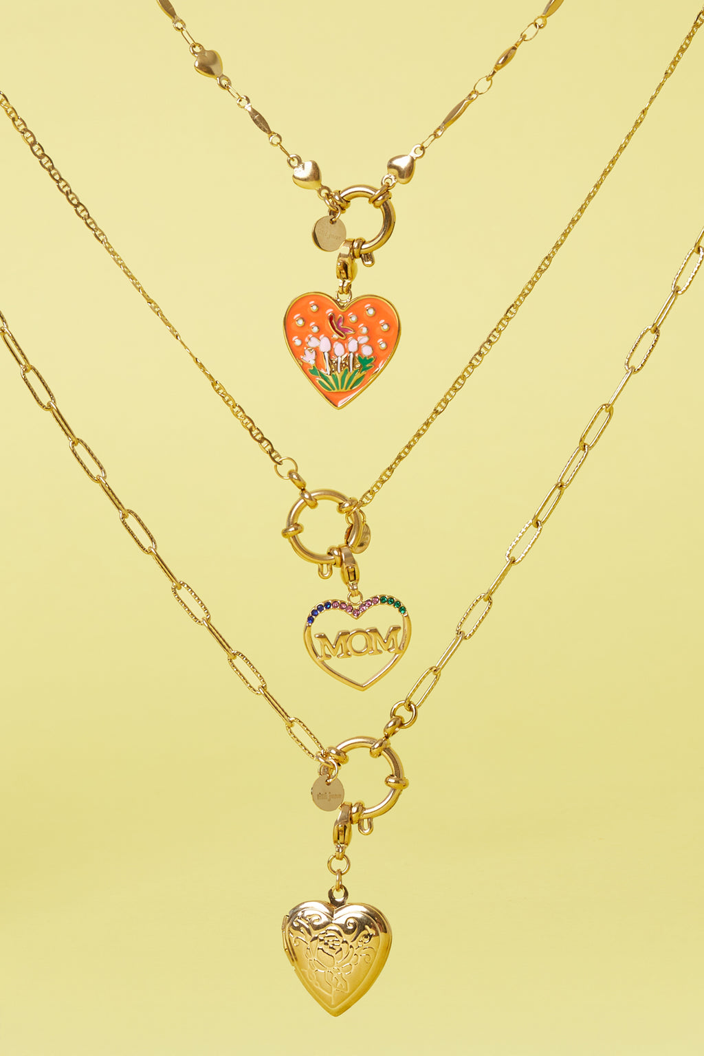 Ciondolo a forma di cuore per gioielli fai da te per la mamma