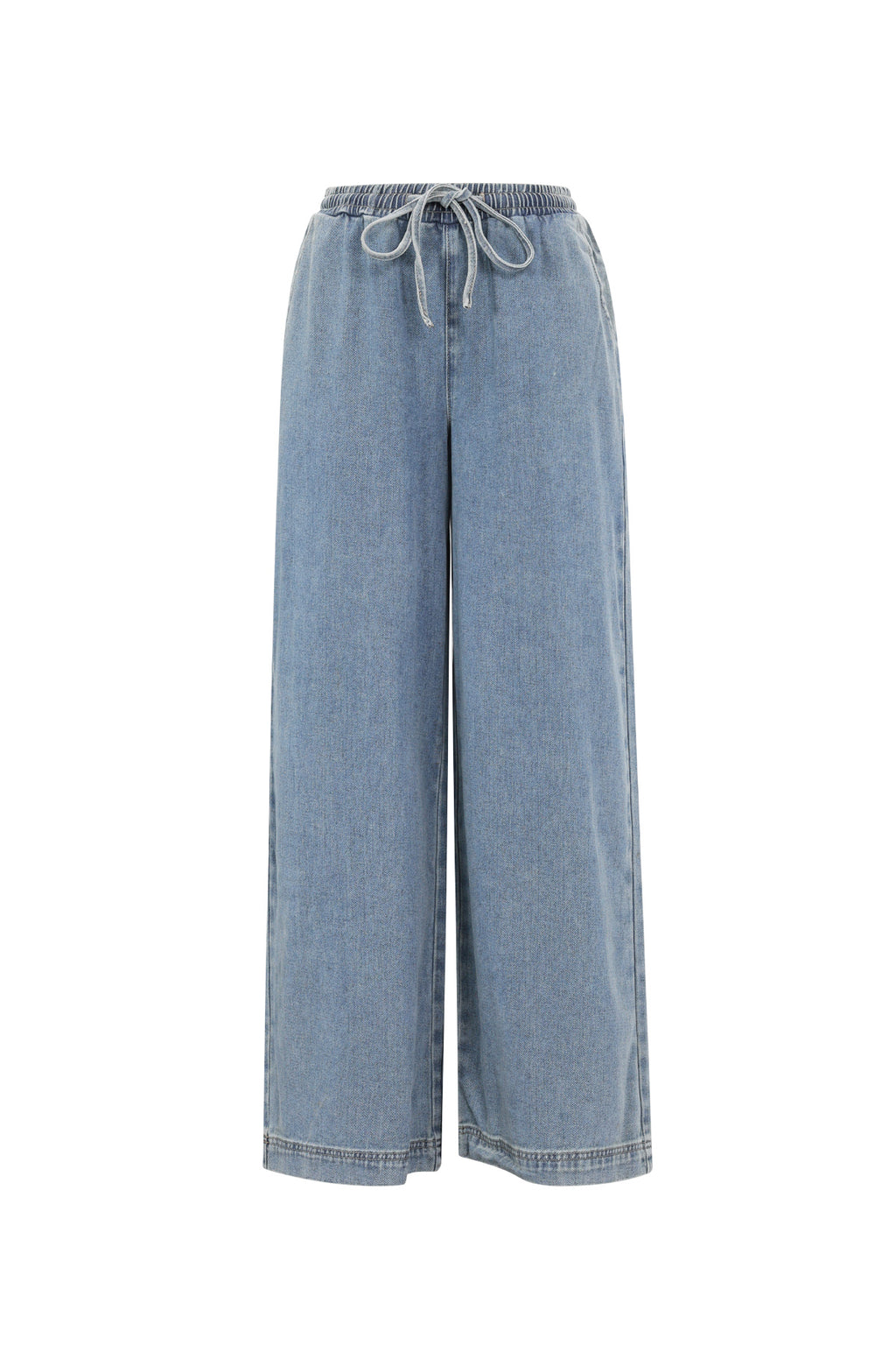 Cotone Tessuto Pantaloni Larghi Donna Stile Sportivo Colore Puro