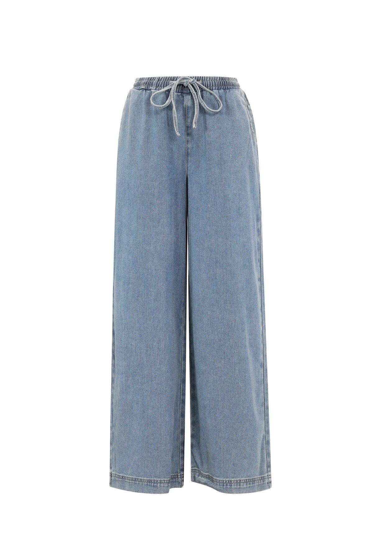 Cotone Tessuto Pantaloni Larghi Donna Stile Sportivo Colore Puro