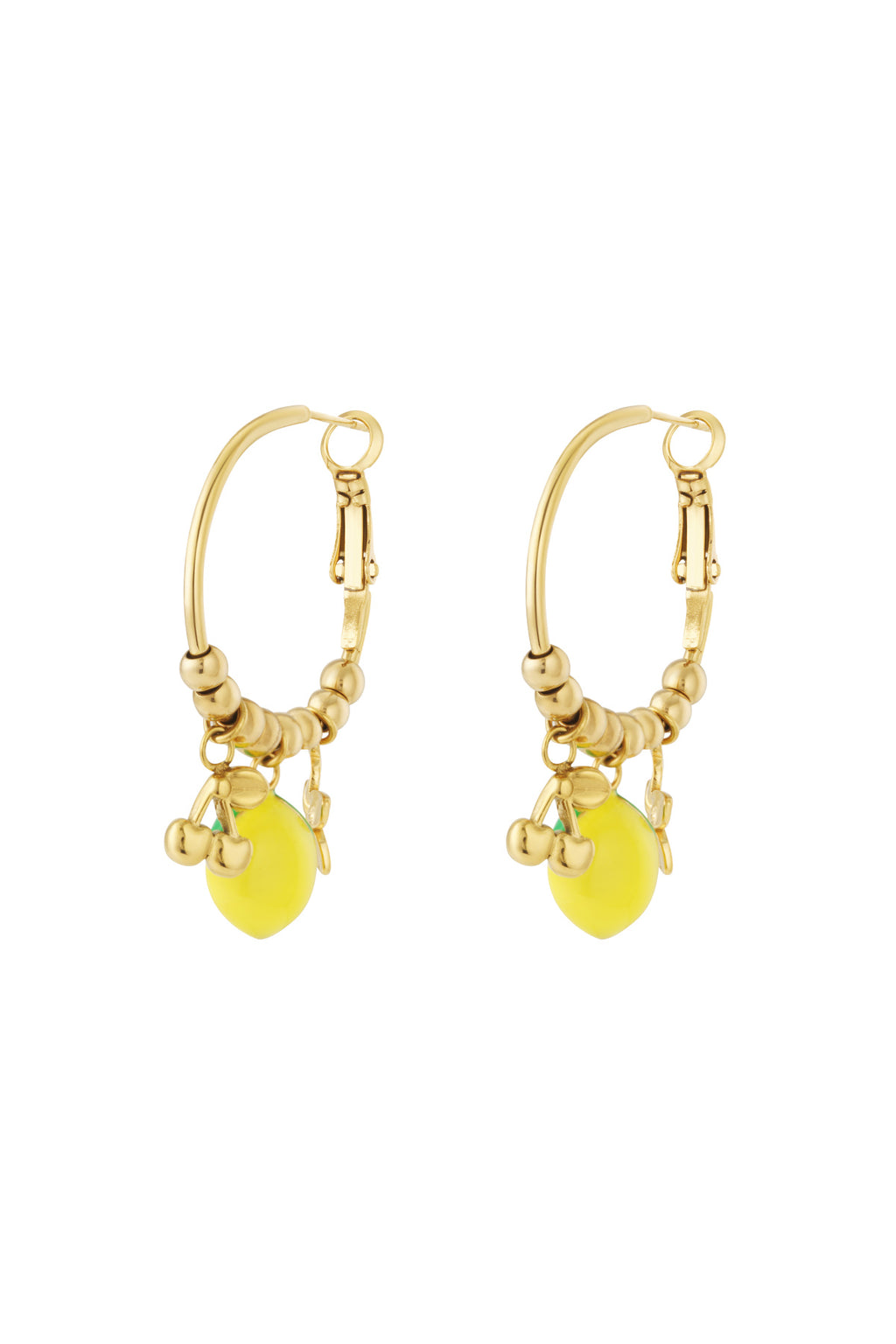 Orecchini limone con ciliegia