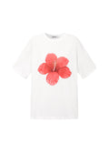 Maglietta con fiori tropicali