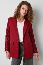 Giacca Donna In Poliestere Con Design Maniche A Frange