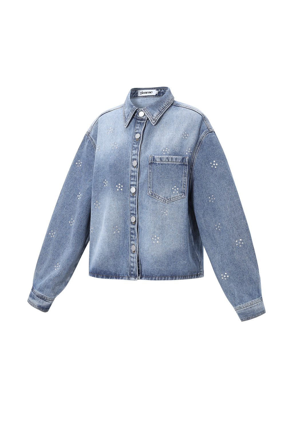 Giacca in denim con strass