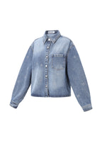 Giacca in denim con strass