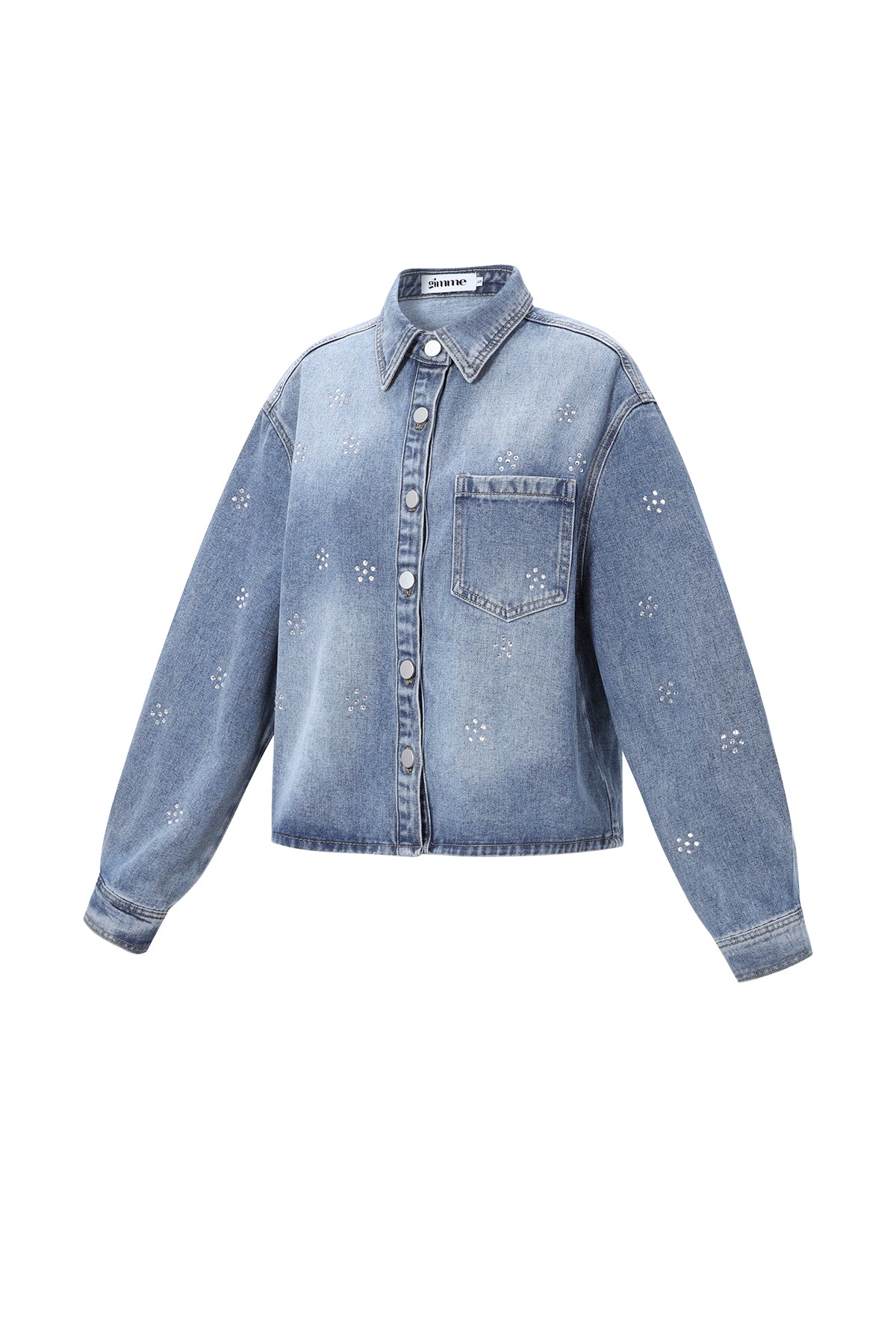 Giacca in denim con strass
