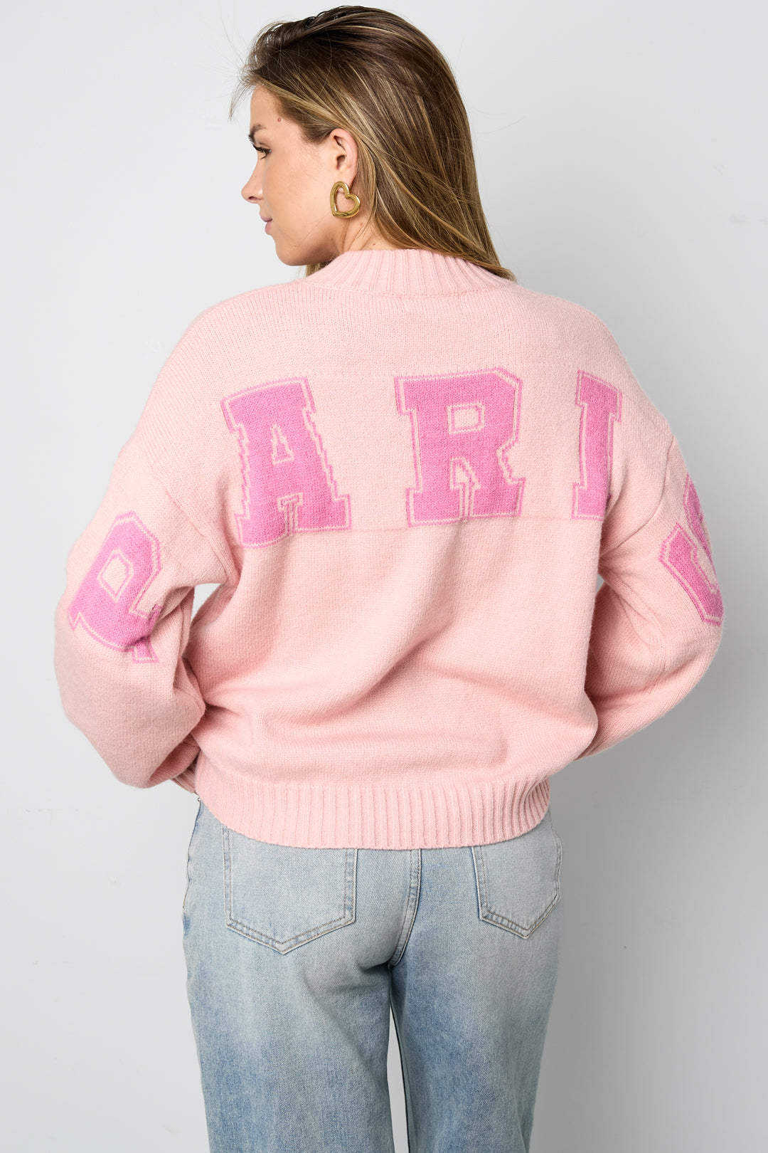 Maglione in Tessuto di Poliestere Donna Casual Lettere