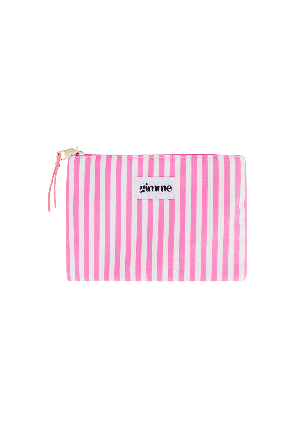 Borsa da toilette piatta a righe sottili