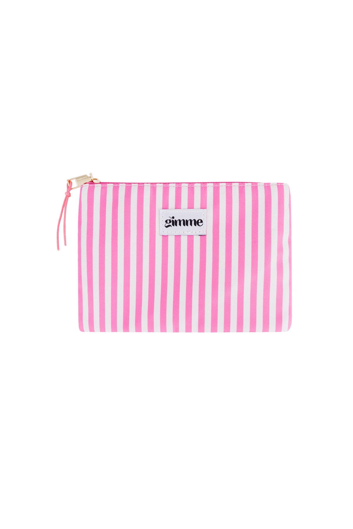 Borsa da toilette piatta a righe sottili