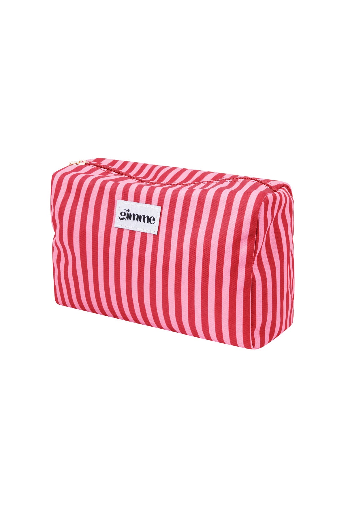 Borsa per il trucco piccole strisce - Rosa rosso